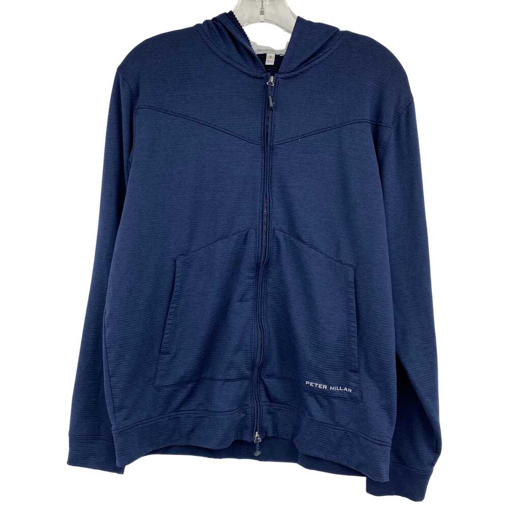 Peter Millar Blue Full Zip Hoodie | Women’s Size M